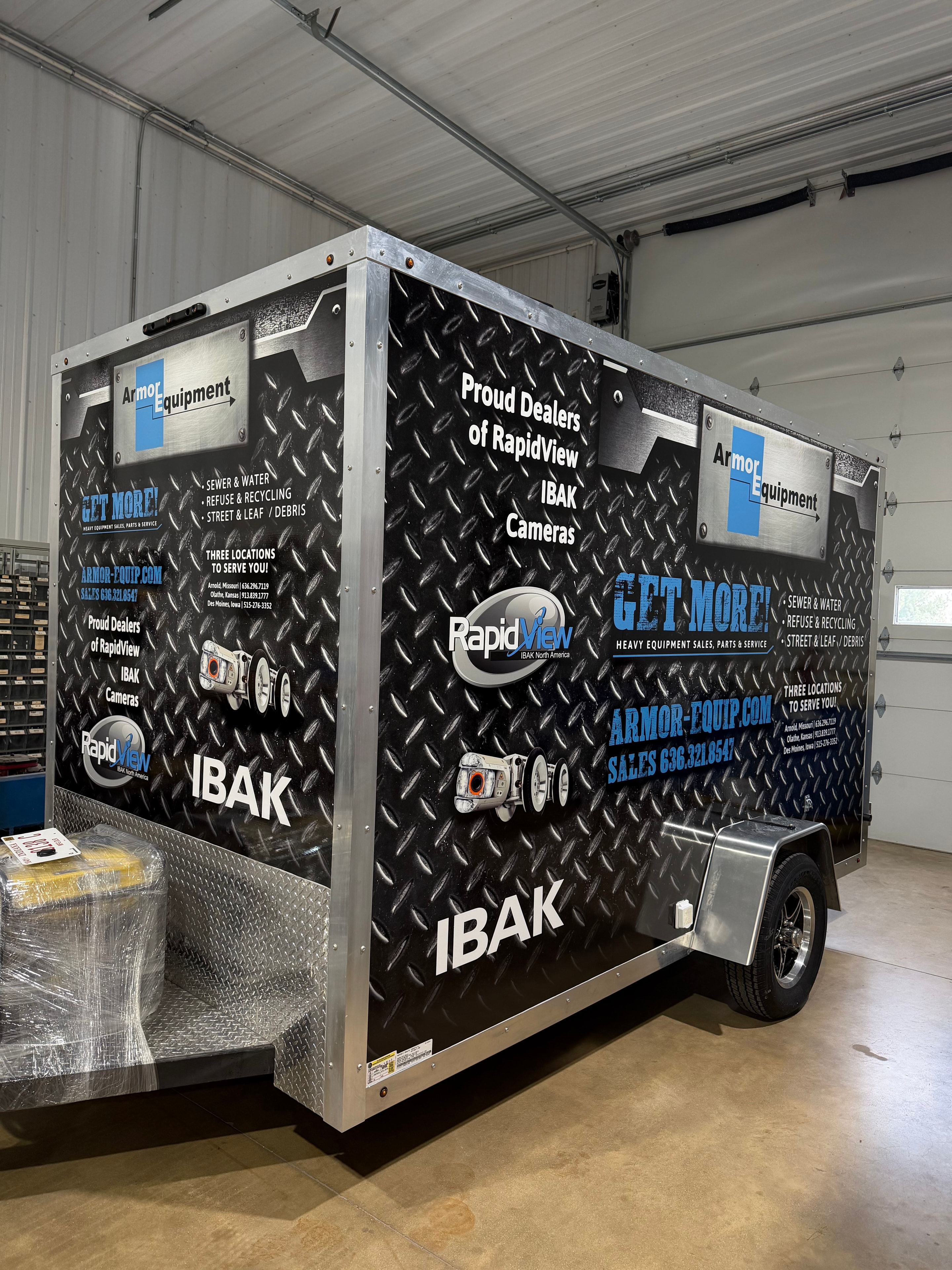 Full commercial trailer wrap